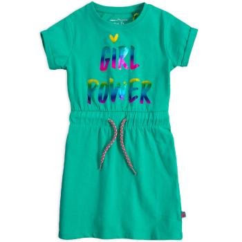 Dívčí šaty z BIO bavlny LEMON BERET GIRL POWER zelené Velikost: 116-122