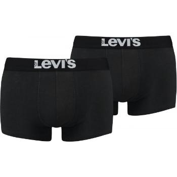 Levi's MEN SOLID BASIC TRUNK 2P Pánské boxerky, černá, velikost M