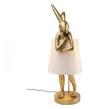 Stolní lampa Animal Rabbit – zlatá, 88 cm