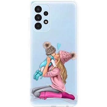 iSaprio Kissing Mom pro Blond and Boy pro Samsung Galaxy A13 (kmbloboy-TPU3-A13)