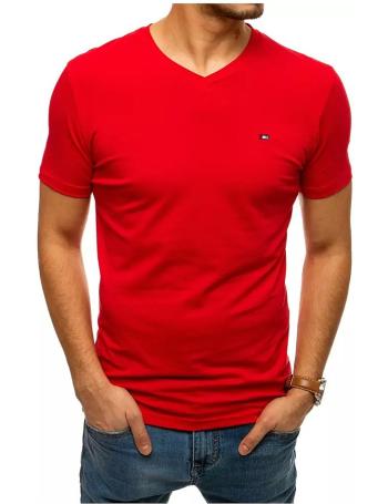 červené tričko s drobnou výšivkou vel. M