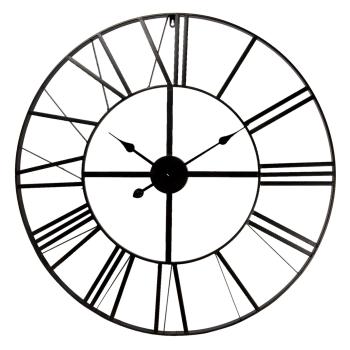 Kovové hodiny s římskými číslicemi - Ø 80*4 cm 5KL0140M