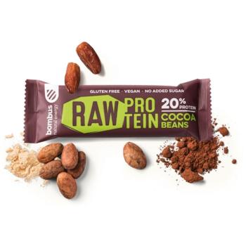 Proteinová tyčinka Raw Protein 50 g kakaové boby - Bombus