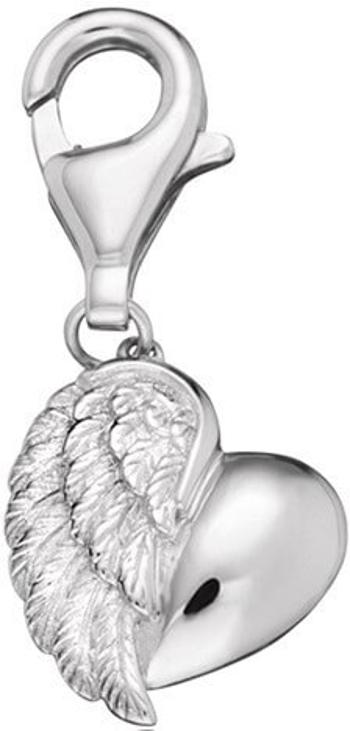 Engelsrufer Stříbrný přívěsek na náramek Srdce s křídlem ERC-HEARTWING