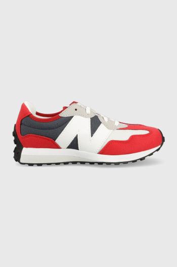 Dětské sneakers boty New Balance Gs327sr červená barva