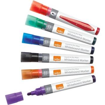 NOBO Liquid Ink Drywipe, mix barev - balení 6 ks (1901077)