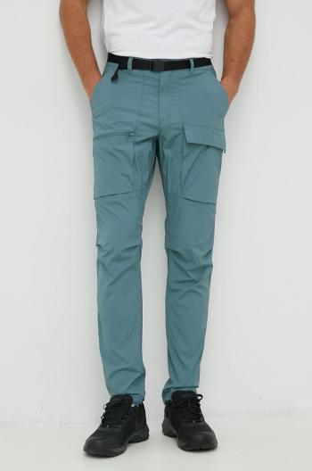 Outdoorové kalhoty Columbia Maxtrail Lite zelená barva