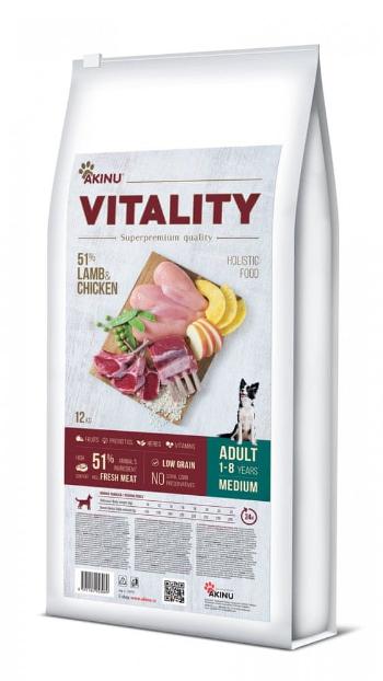 Akinu VITALITY dog adult medium lamb & chicken 12 kg