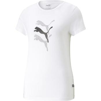 Puma GRAPHICS LAZER CUT TEE Dámské triko, bílá, velikost