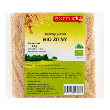 Chlebíček žitný křupavý 75 g BIO EXTRUDO