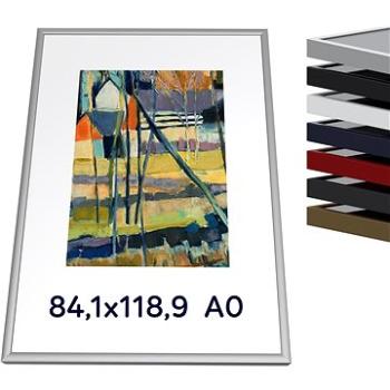 THALU Kovový rám 84,1x118,9 A0 cm Modrá tmavá   (3270249)