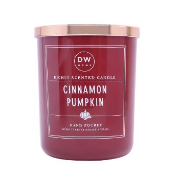 DW Home Cinnamon Pumpkin vonná svíčka s vůní dýně, skořice, hřebíčku, zázvoru, muškátového oříšku a vanilky 434 g