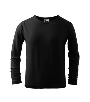 MALFINI Dětské tričko s dlouhým rukávem Long Sleeve - Černá | 122 cm (6 let)