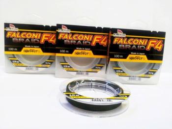 Falcon šňůra f4 braid 100 m green-průměr 0,20 mm / nosnost 14,4 kg