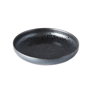Mělký talíř s vysokým okrajem Black Pearl 22 cm MIJ
