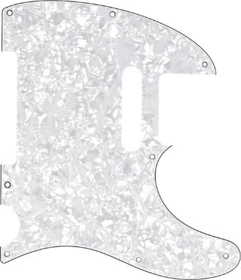 Fender Pickguard, Telecaster, 8-Hole Mount, White Pearl, 4-Ply