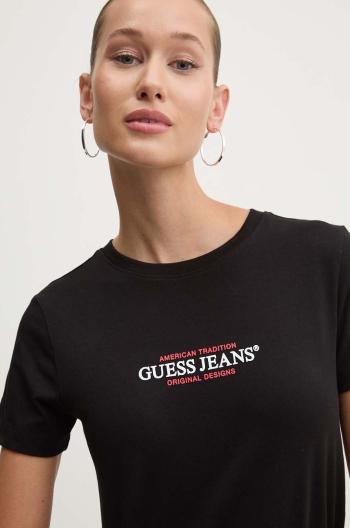 Tričko Guess Jeans černá barva, W4YI03 J1314