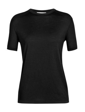 dámské merino triko krátký rukáv ICEBREAKER Wmns Granary SS Tee, Black velikost: XS