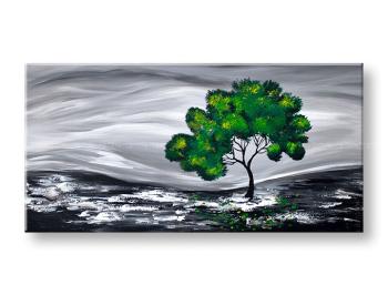 Malovaný obraz na zeď STROM Sleva 35 % 100x50 cm