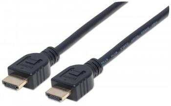 MANHATTAN kabel In-wall CL3 High Speed HDMI s Ethernetem, HEC, ARC, 3D, 4K, stíněný, 3m, Black