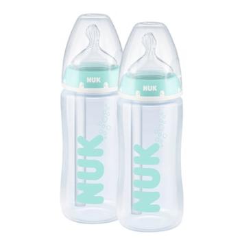 NUK Kojenecká láhev First Choice ⁺ Anti-Colic 300 ml, teplota Control ve dvojitém balení