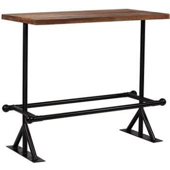 Barový stůl z recyklovaného masivu 120x60x107 cm tmavě hnědý (245383)