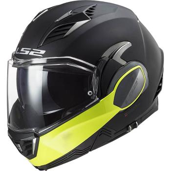 Výklopná moto přilba LS2 FF900 Valiant II Hammer P/J Barva Black H-V Yellow, Velikost S (55-56)