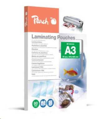 Peach Laminating Pouch A3 (303x426mm), 80mic, PPR080-01