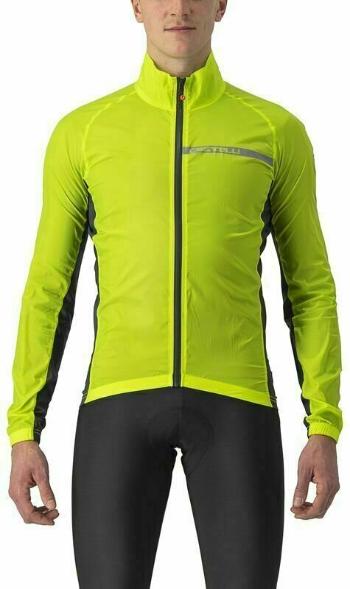 Castelli Squadra Stretch Bunda Electric Lime/Dark Gray S