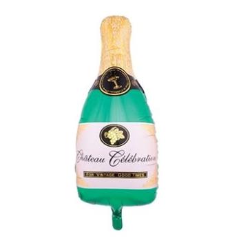 Balónek foliový láhev šampaňského - champagne - Silvestr - Happy New Year - 84 cm (5901238640707)