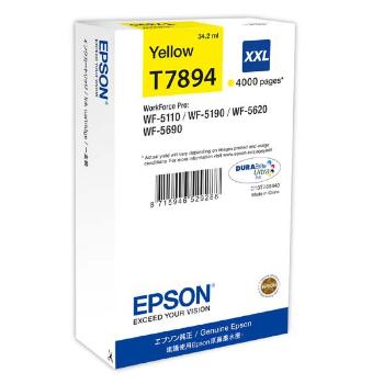 EPSON T7894 (C13T789440) - originální cartridge, žlutá, 34ml