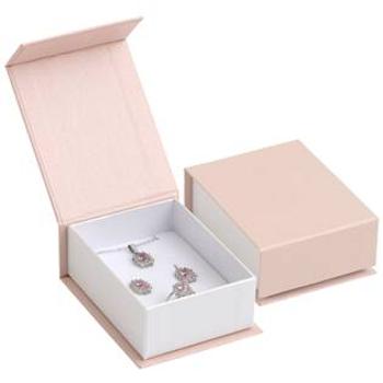 Šperky4U Dárková krabička na soupravu růžová, magnetické zavírání - KR0382-P