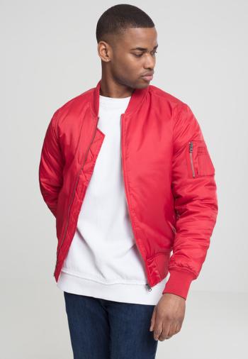 Urban Classics Basic Bomber Jacket fire red - M