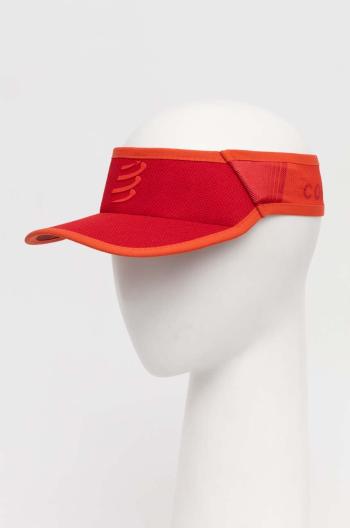 Kšilt Compressport Visor Ultralight červená barva, XHWU3893