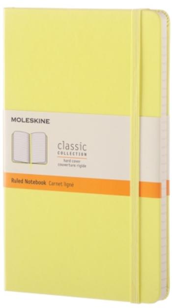 Moleskine - zápisník - linkovaný, žlutý L