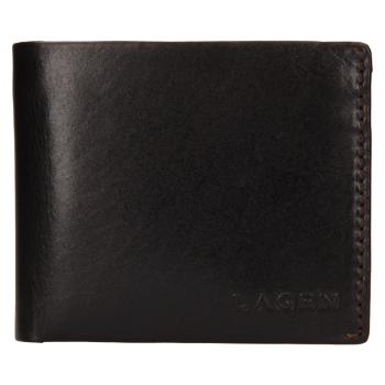 Lagen Pánská peněženka kožená TS 508 Hnědá