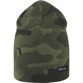 Bula CAMO PRINTED WOOL BEANIE Čepice, tmavě zelená, velikost UNI