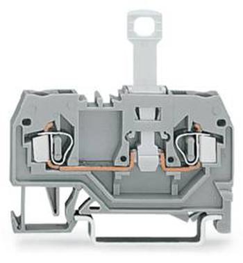 Oddělovací svorka WAGO 280-912, osazení: L, pružinová svorka, 5 mm, šedá, 50 ks