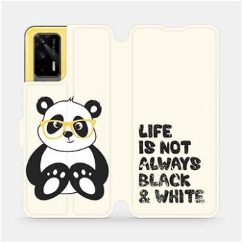 Flipové pouzdro na mobil Realme GT 5G - M041S Panda - life is not always black and white (5903516667147)