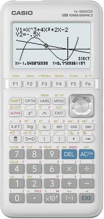 Casio FX-9860GIII grafický počítač černá, stříbrná Displej (počet míst): 21 na baterii (š x v x h) 91.5 x 21.2 x 184 mm