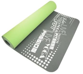 LIFEFIT YOGA MAT TPE zelená / šedá