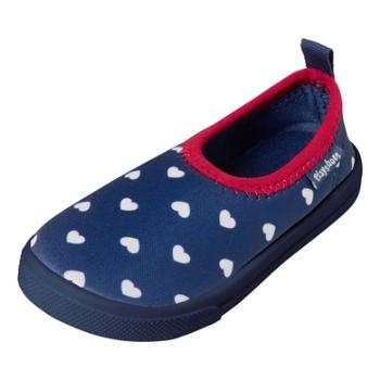 Playshoes Srdíčka v pantoflích Aqua