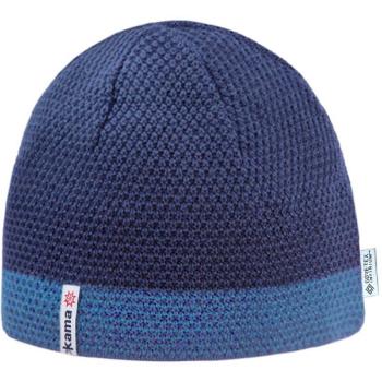 Kama ČEPICE MERINO SP018 Pletená čepice s plastickým úpletem, tmavě modrá, velikost UNI