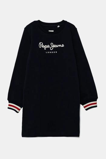 Dětské bavlněné šaty Pepe Jeans TORI tmavomodrá barva, mini, PG951676