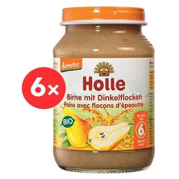 HOLLE BIO Hruška a špaldové vločky  6× 190 g (7640104957348)