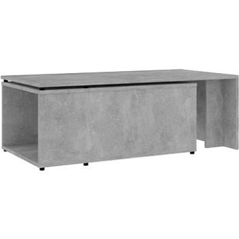 Konferenční stolek betonově šedý 150x50x35 cm dřevotříska (801341)