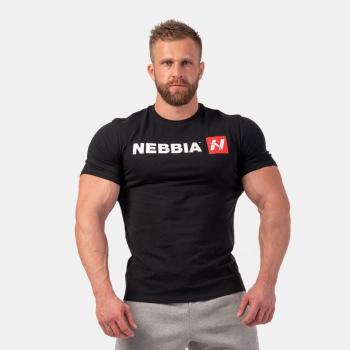 Pánské tričko Red “N“ černé XL - NEBBIA