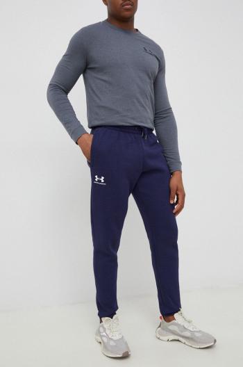 Tepláky Under Armour pánské, tmavomodrá barva, hladké, 1373882