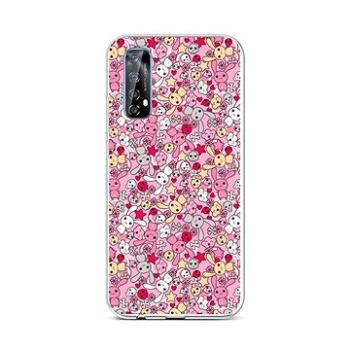 TopQ Realme 7 silikon Pink Bunnies 62042 (Sun-62042)