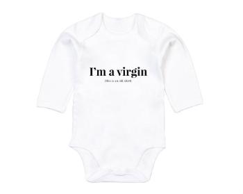 Dětské body dlouhý rukáv BIO I'm a virgin